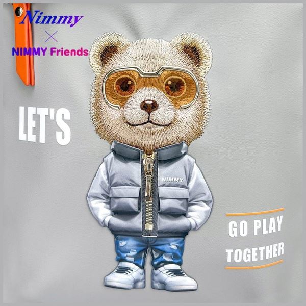 Nimmy Glasses Cool Cat Laptop Backpack Grey - N-KM-DNBB-011