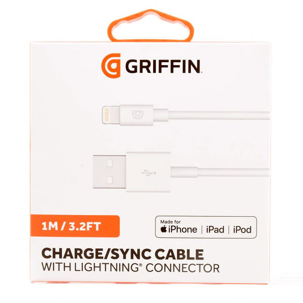 Griffin 1M USB A to Lightning Cable White - GP-003-WHT