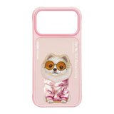 Nimmy Glass Cool Dog Case with MagSafe for iPhone 17 Pro Max 6.9" Pink - N-YJ-IP17-PRO-MAX-031