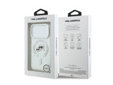 Karl Lagerfeld IML Karl & Choupette Head Metal Frame Case with MagSafe for iPhone 17 Pro 6.3" Clear - KLHMP17LHLSKCH