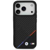 BMW M Carbon Tricolor Line Case with MagSafe for iPhone 17 Pro 6.3" Black - BMHMP17L23PUDTK