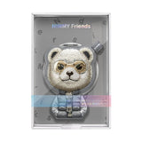 Nimmy Cool & Cute 2.0 Grey Bear Embroidery Magnetic Stand with MagSafe Grey - N-KM-BSZJ-11-A