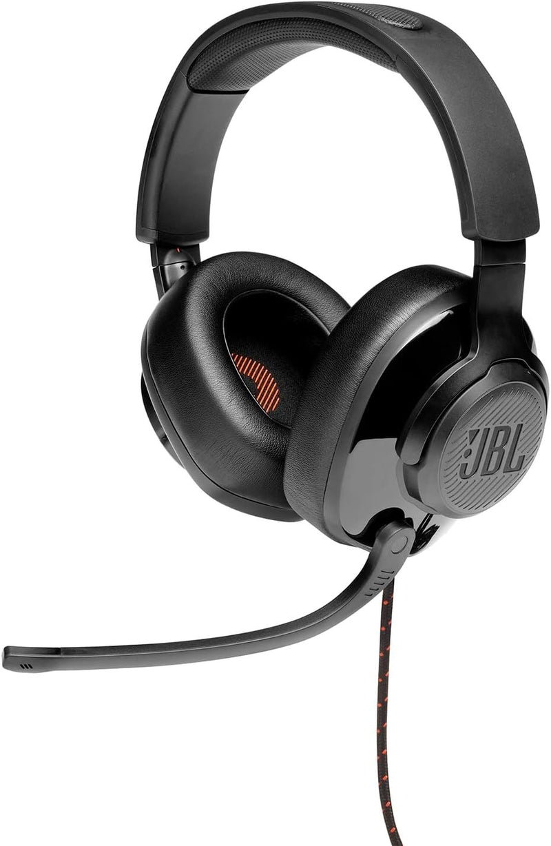 JBL Quantum 200 Wired Over Ear Gaming Headset with Mic Black - JBLQUANTUM200BLK