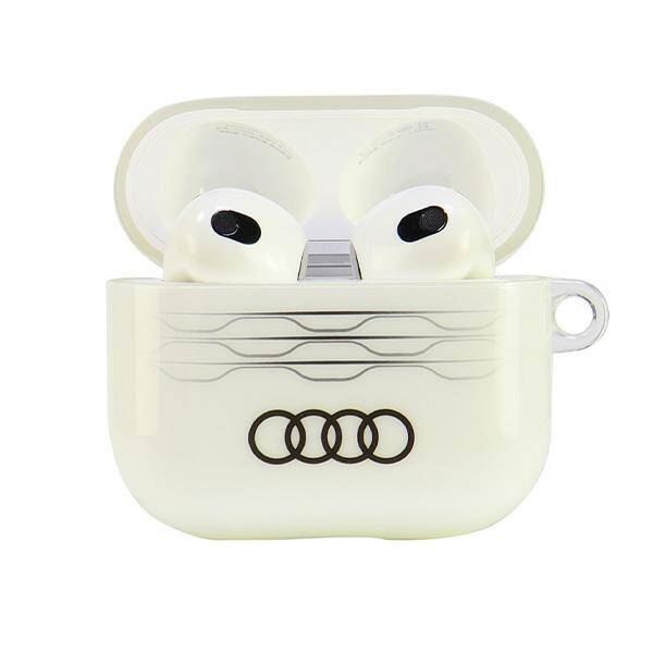 Audi IML Geometric Pattern AirPods 3 Cover White - AU-IMLAP3-A6/D3-WE