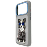 Nimmy Glasses Cool Dog Case with MagSafe for iPhone 17 Pro 6.3" Grey Blue - N-YJ-IP17-PRO-028