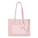 Nimmy Magnetic Fashion Series Combo White Cat Tote Bag Pink - N-CXMX-TTBZH-04