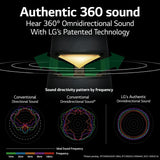 LG XBOOM 360 RP4G Omnidirectional Sound Bluetooth Speaker with Mood Lighting Black - RP4.DGBRLLK
