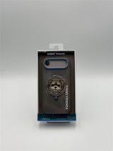 Nimmy Big Eye Cute Pet Yorkie Dog Face Case with Detachable MagSafe Grip for iPhone 17 Air 6.5" Grey Blue - N-XDY-CXZJZH-IP17-AIR-027