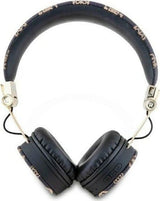 Guess 4G Peony Script Round Shape ENC Bluetooth On Ear Headphones Black - GUBH70EPOSMK
