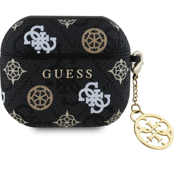 Guess PU 4G Peony Charm Case for Airpods 3 Black - GUA3P4RPEK