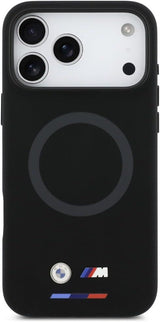 BMW M Series Silicone Logo Case with MagSafe for iPhone 17 Pro Max 6.9" Black - BMHMP17X25SITBOK