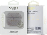 Guess 4G Script PC/PU Charm Case For AirPods 4 Pink - GUA4P4E4CDP