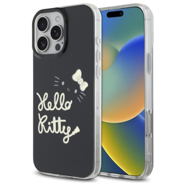Hello Kitty IML Golden Diva Case with MagSafe for iPhone 16 Pro Max 6.9" Black - HKHMP16XHGDIK