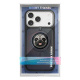 Nimmy Big Eye Cute Pet Pug Dog Face Case with Detachable MagSafe Grip for iPhone 17 Pro 6.3" Black Grey - N-XDY-CXZJZH-IP17-PRO-09-A