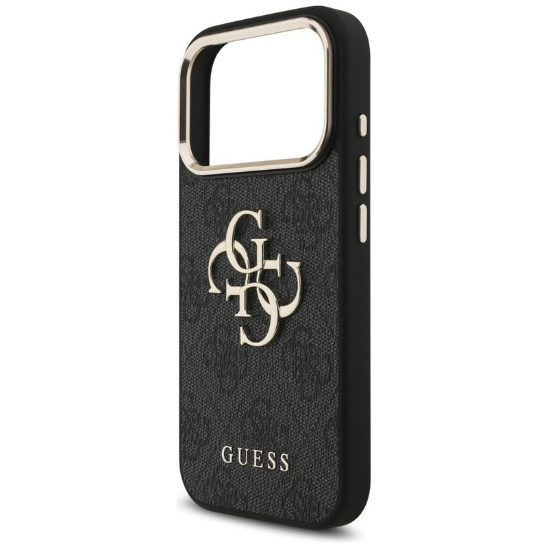 Guess Big 4G Classic Logo Case for iPhone 17 Pro 6.3" Black Gold - GUHCP17L4GMGCGR