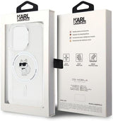 Karl Lagerfeld Choupette Hard Case with MagSafe for iphone 15 Pro 6.1" Clear - KLHMP15LHFCCNOT