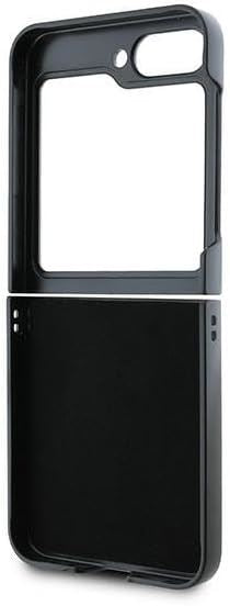 Karl Lagerfeld Saffiano Metal Pin Case for Samsung Galaxy Z Flip 6 Black - KLHCZF6SAPKCNPK
