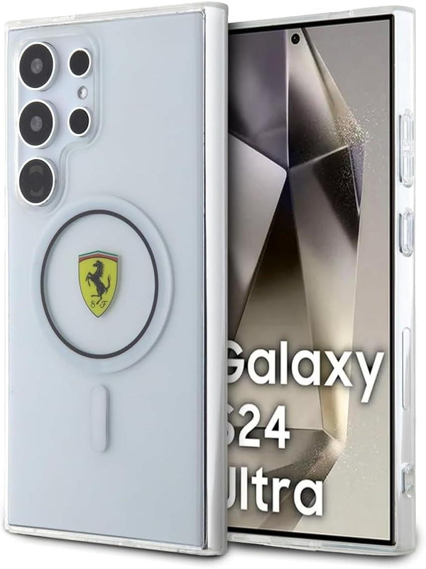 Ferrari IML Transparent Inner Circle Line with MagSafe for Samsung Galaxy S24 Ultra 6.8" Clear - FEHMS24LU3CLK