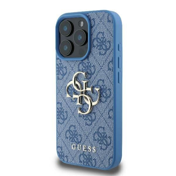 Guess 4G Big Logo Case for iPhone 16 Pro 6.3" Blue - GUHCP16L4GMGBL