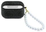 Guess 4G Classic Logo Case with Pearl Strap for Airpods Pro 3 Black - GUAP3P4E4PSK