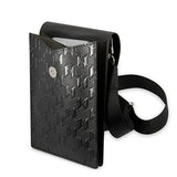 Karl Lagerfeld Monogram Plate Universal Phone Pouch with Strap Black - KLWBSSAMSMK