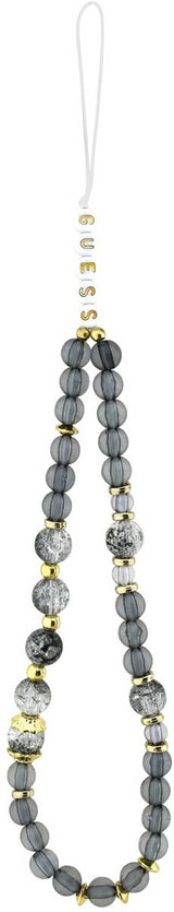 Guess IML Flowers Strap Case with MagSafe for iPhone 17 6.3" Black - GUHMP17SHFWBRCESK