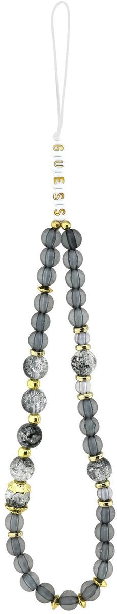 Guess IML Flowers Strap Case with MagSafe for iPhone 17 6.3" Black - GUHMP17SHFWBRCESK