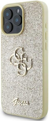 Guess Fixed Glitter Big 4G Hardcase for iPhone 16 Pro Max 6.9" Gold - GUHCP16XHG4SGD