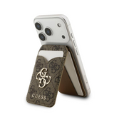 Guess 4G Big Metal Logo Magnetic Card Holder with Stand and Mirror Brown - GUWMSMIP4GW