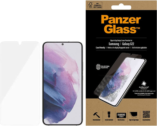 Panzer Glass Screen Protector for Samsung Galaxy S22 Black - 7293