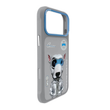 Nimmy Cool & Cute 2.0 Terrier Dog Case with MagSafe for iPhone 17 Pro Max 6.9" Grey Blue - N-KMLL-IP17-PRO-MAX-019-A
