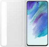 Samsung Galaxy S21 FE 5G Smart Clear View Cover White - EF-ZG990CWEGWW