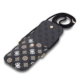 Guess PU 4G Peony Multicolour Universal Phone Pouch with Strap and Card Slot Black - GUOWBP4PEWPK