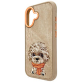 Nimmy Big Eye Cute Pet Poodle Dog Case with MagSafe for iPhone 17 6.3" Brown Orange - N-XDY-IP17-04