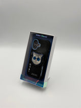 Nimmy Glass Cool Cat Face Case with Detachable MagSafe Grip Stand for iPhone 17 6.3" Black Blue - N-YJKM-CXZJ-IP17-03