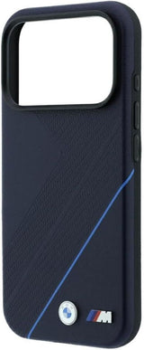 BMW M Tire Track Blue Line Case with MagSafe for iPhone 17/18 Pro Max 6.9" Navy Blue - BMHMP18X26SWPDKV