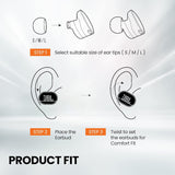 JBL Harman Tune 130NC TWS Wireless In Ear Headphones White - JBLT130NCTWSWHT