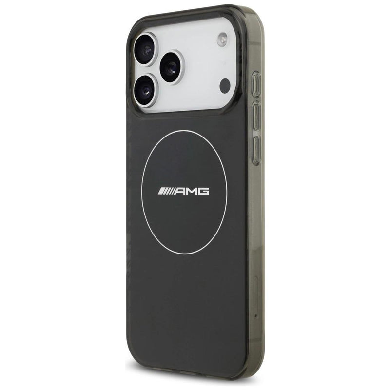 AMG Double Layer Transparent Smocked Case with MagSafe for iPhone 17 Pro Max 6.9" Black - AMHMP17X24HTRDK