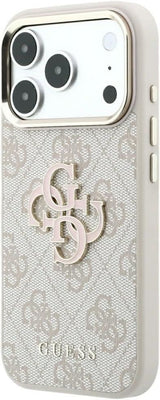 Guess 4G & Big Resin Logo Case for iPhone 17/18 Pro Max 6.9" Pink - GUHCP18X6P4SRMLP