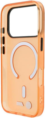BMW M IML Frosted Metal Logo Trims Case with MagSafe for iPhone 17/18 Pro Max 6.9" Orange - BMHMP18X26HTFMILO