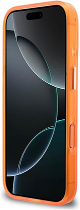 Guess IML 4G Script Metal Logo Case with MagSafe for iPhone 17 Pro 6.3" Orange  - GUHMP17L5HC4MLSO