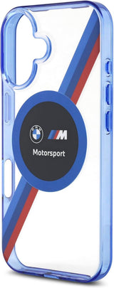 BMW Motorsport IML Circle Case with MagSafe for iPhone 16 6.1" Clear - BMHMP16S23HTPUT