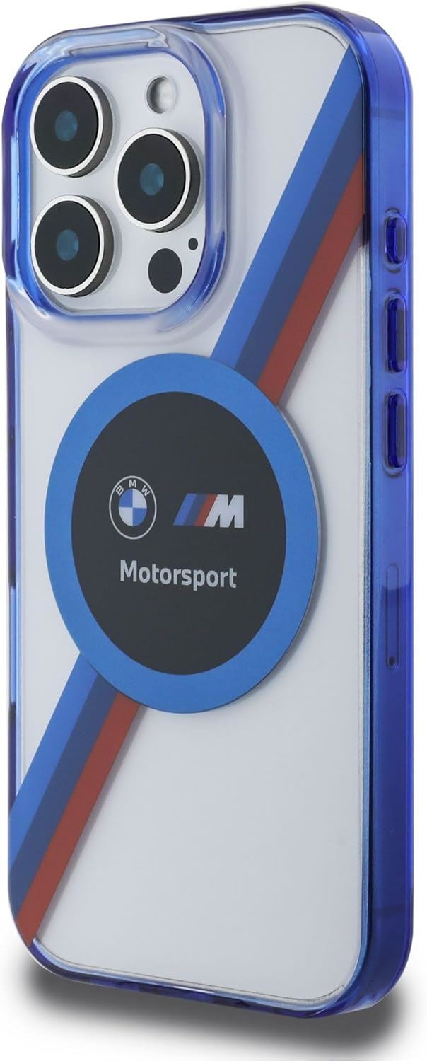 BMW Motosport IML Circle Hardcase with MagSafe for iPhone 16 Pro Max 6.9" Clear - BMHMP16X23HTPUT