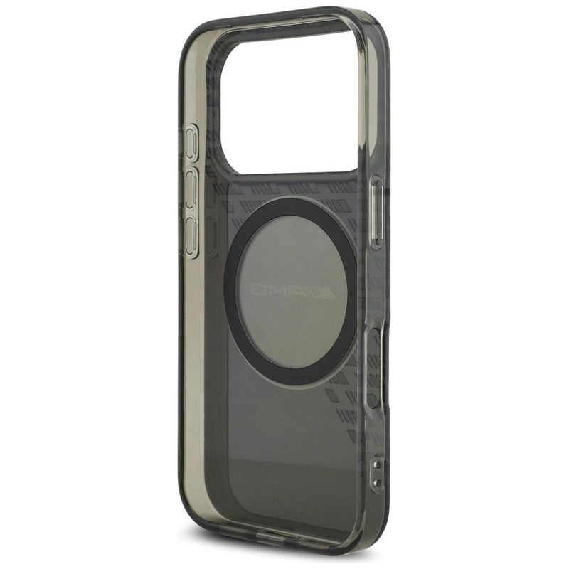 AMG Double Layer Transparent Smocked Case with MagSafe for iPhone 17 Pro 6.3" Black - AMHMP17L24HTRDK