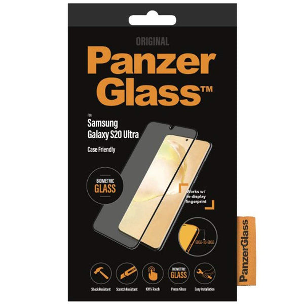 Panzer Glass Biometric Screen Protector for Samsung Galaxy S20 Ultra Black - 7224