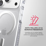 Tech21 Evo Crystal Case with MagSafe for iPhone 17/18 Pro 6.3" Clear Silver - T21-11642