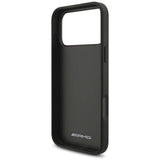 AMG Leather Debossed Lines Logo Case for iPhone 17 Pro Max 6.9" Black - AMHCP17XGSEBK