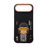 Nimmy Cool & Cute 2.0 Gorilla Case with MagSafe for iPhone 17 Air 6.5" Black Orange - N-KMLL-IP17-AIR-016