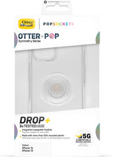 Otterbox Symmetry Series Popsockets for iphone 13 6.1" Clear 77-89703