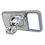 Nimmy Cool & Cute 2.0 Terrier Dog Case with MagSafe Stand for iPhone 17 Pro 6.3" Grey Blue - N-YJKM-CXZJZH-IP17-PRO-019